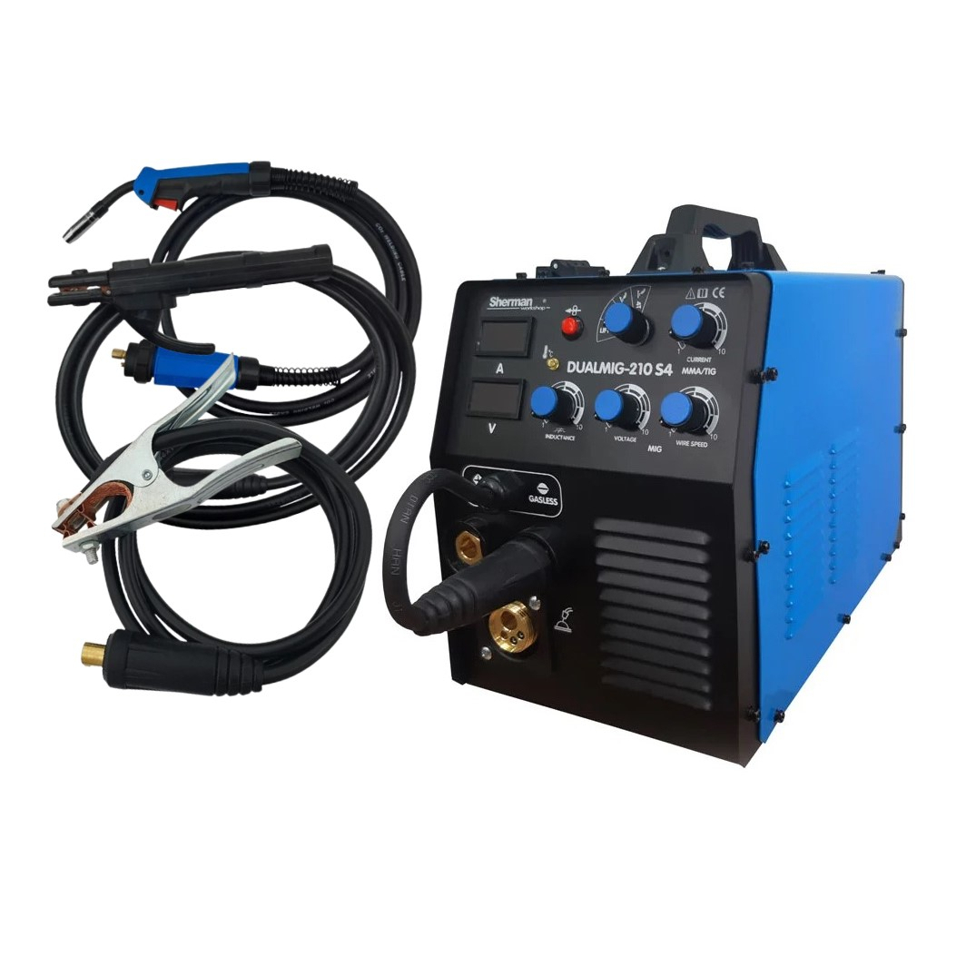 Sherman Poloautomatická Zváračka DualMIG 210 S4 + Horák + káble
