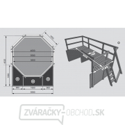 bazén KARIBU 4,0 x 4,0 m D1 (45629) Náhľad