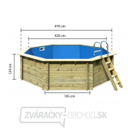 bazén KARIBU 4,7 x 4,7 m A2 SUPERIOR (91851) Náhľad