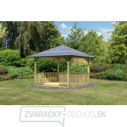 Záhradný altánok KARIBU CORDOBA 61560 set s podlahou a zábradlím náhled