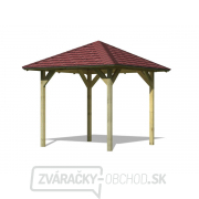 Záhradný altánok KARIBU LILLEHAMMER 1 68817 vr. červeného strešného šindľa gallery main image