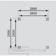 Záhradný altánok KARIBU CORDOBA 68820 vr. čierneho strešného šindľa Náhľad