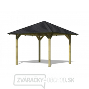 Záhradný altánok KARIBU SEVILLA 68819 vr. čierneho strešného šindľa gallery main image