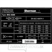 Sherman Poloautomatická Invertorová Zváračka MIG 450M/4R + Horák + Káble náhled