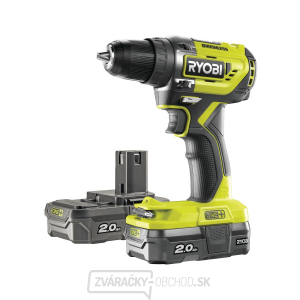 Ryobi R18DD5-220S aku bezuhlíkový 18 V skrutkovač/vŕtačka + 2x 2Ah batéria + nabíjačka ONE +