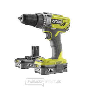 Ryobi R18PD3-220S aku 18 V vŕtačka + 2x batéria 2 Ah + nabíjačka ONE + gallery main image