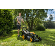 Benzínová kosačka na trávu Riwall PRO RPM 5355 4v1 s pojazdom Náhľad