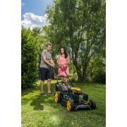 Benzínová kosačka na trávu Riwall PRO RPM 5355 4v1 s pojazdom Náhľad