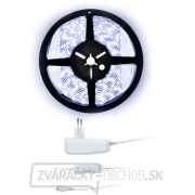 Solight LED svetelný pás s tester, 5m, sada s 12V adaptérom, 4,8W/m, IP20, studená biela gallery main image
