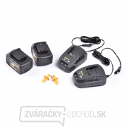 Riwall PRE RALM 3820 set akumulátorová trávna kosačka bez pojazdu + 2x 4Ah batéria + 2x nabíjačka 20 V náhled