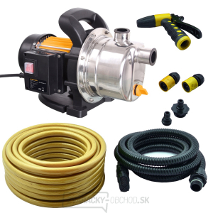 Čerpadlo na vodu Riwall PRO REJP 1000 INOX SET 1000 W s príslušenstvom - Záhradné prúdové čerpadlo Čerpadlo na vodu Riwall PRO REJP 1000 INOX SET 1000 W s príslušenstvom - Záhradné prúdové čerpadlo gallery main image