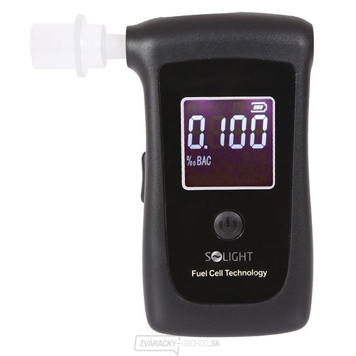 Solight alkohol tester, profesionálne Fuel Cell, 0,0 - 4,0 ‰ BAC, citlivosť 0,008 ‰