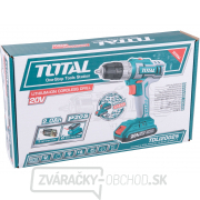 Vŕtací skrutkovač aku, 20V Li-ion (2x), 2000mAh, v taške, súprava 47 ks Náhľad