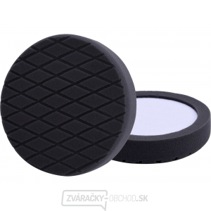 Kotúč leštiaci penový, diamantový vzor, T10, čierny, ∅180x35mm, zapustený suchý zips ∅150mm Kotúč leštiaci penový, diamantový vzor, T10, čierny, ∅180x35mm, zapustený suchý zips ∅150mm gallery main image