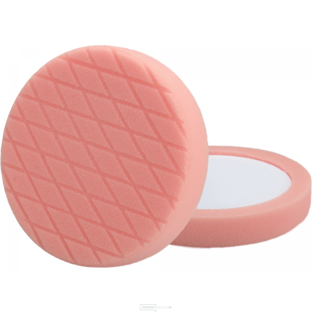 Kotúč leštiaci penový, diamantový vzor, T40, oranžový, ∅180x35mm, zapustený suchý zips ∅150mm