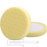 Kotúč leštiaci penový, diamantový vzor, T80, žltý, ∅180x35mm, zapustený suchý zips ∅150mm gallery main image
