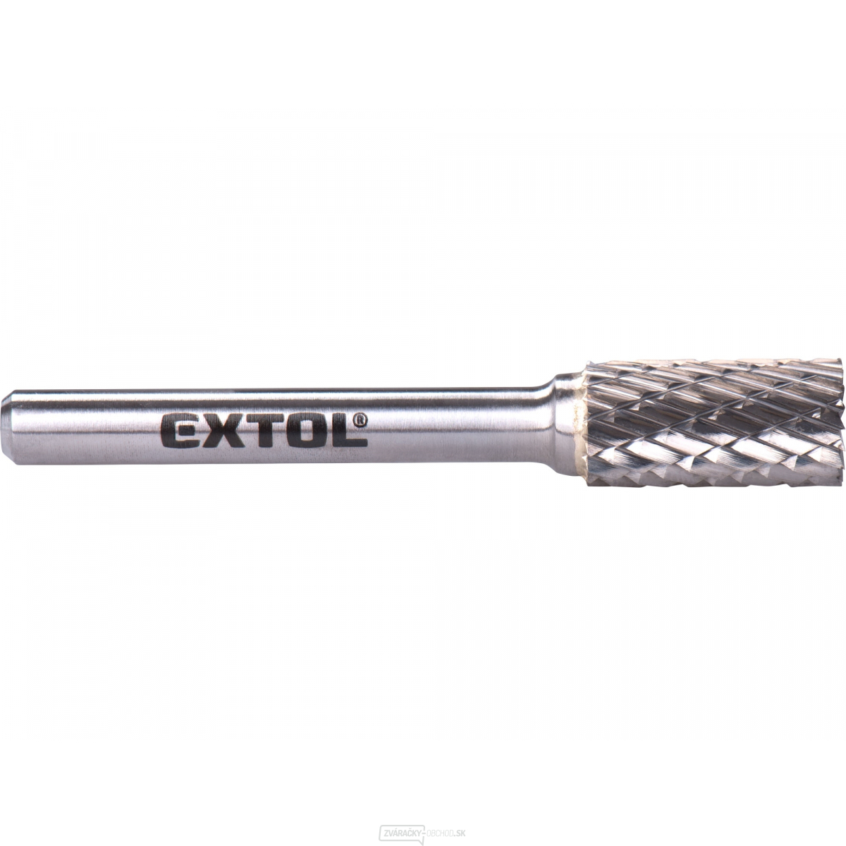 Fréza karbidová, valcová s čelným ozubením, pr.10x20mm/stopka 6mm, sek stredná (double-cut) Fréza karbidová, valcová s čelným ozubením, pr.10x20mm/stopka 6mm, sek stredná (double-cut) gallery main image