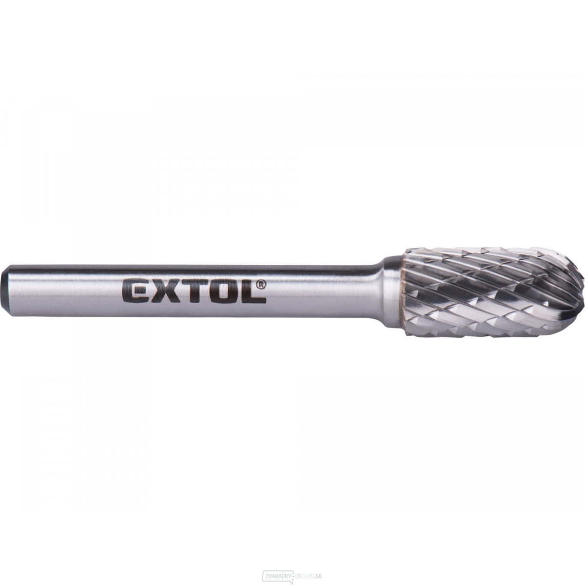 Fréza karbidová, valcová s guľovým čelom, pr.10x20mm/stopka 6mm, sek stredná (double-cut) Fréza karbidová, valcová s guľovým čelom, pr.10x20mm/stopka 6mm, sek stredná (double-cut) gallery main image