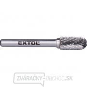 Fréza karbidová, valcová s guľovým čelom, pr.10x20mm/stopka 6mm, sek stredná (double-cut) Fréza karbidová, valcová s guľovým čelom, pr.10x20mm/stopka 6mm, sek stredná (double-cut) gallery main image