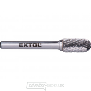 Fréza karbidová, valcová s guľovým čelom, pr.10x20mm/stopka 6mm, sek stredná (double-cut) Fréza karbidová, valcová s guľovým čelom, pr.10x20mm/stopka 6mm, sek stredná (double-cut) gallery main image