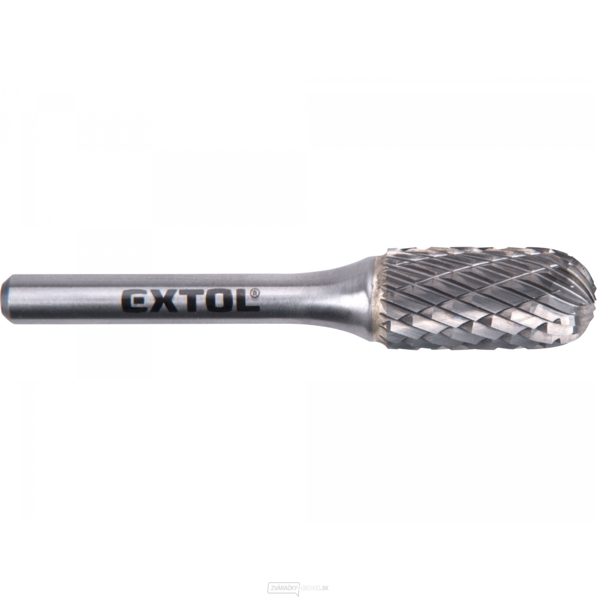 Fréza karbidová, valcová s guľovým čelom, pr.12x25mm/stopka 6mm, sek stredná (double-cut) Fréza karbidová, valcová s guľovým čelom, pr.12x25mm/stopka 6mm, sek stredná (double-cut) gallery main image