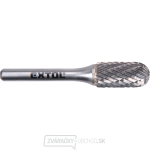 Fréza karbidová, valcová s guľovým čelom, pr.12x25mm/stopka 6mm, sek stredná (double-cut) Fréza karbidová, valcová s guľovým čelom, pr.12x25mm/stopka 6mm, sek stredná (double-cut) gallery main image