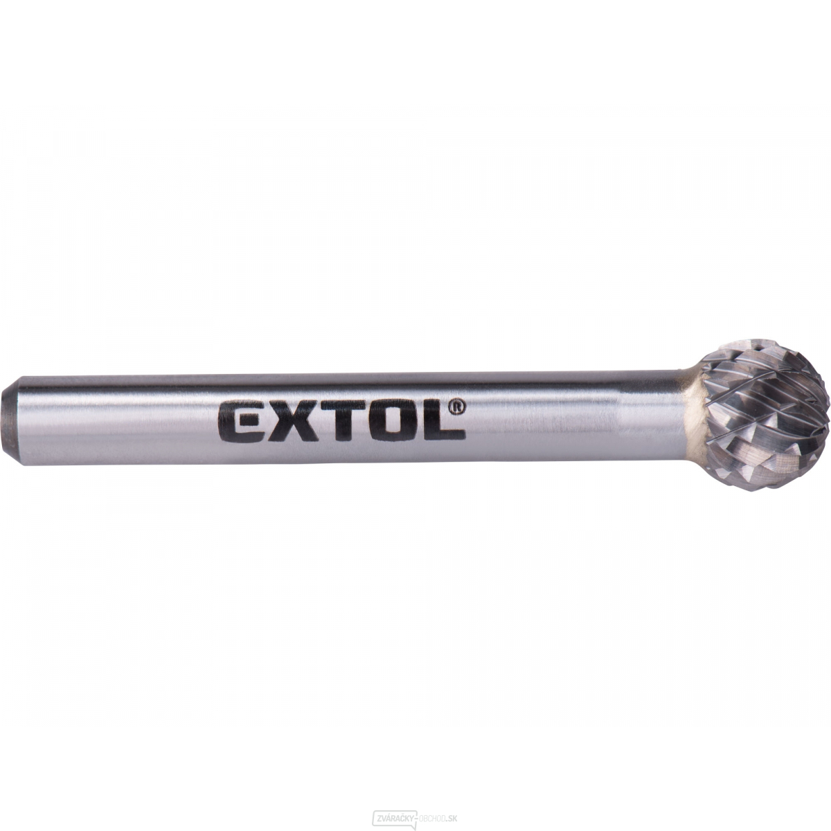 Fréza karbidová, guľová, pr.10mm/stopka 6mm, sek stredná (double-cut) Fréza karbidová, guľová, pr.10mm/stopka 6mm, sek stredná (double-cut) gallery main image