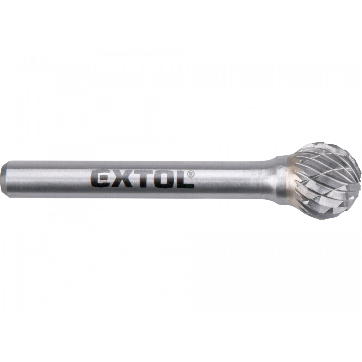 Fréza karbidová, guľová, pr.12mm/stopka 6mm, sek stredná (double-cut)