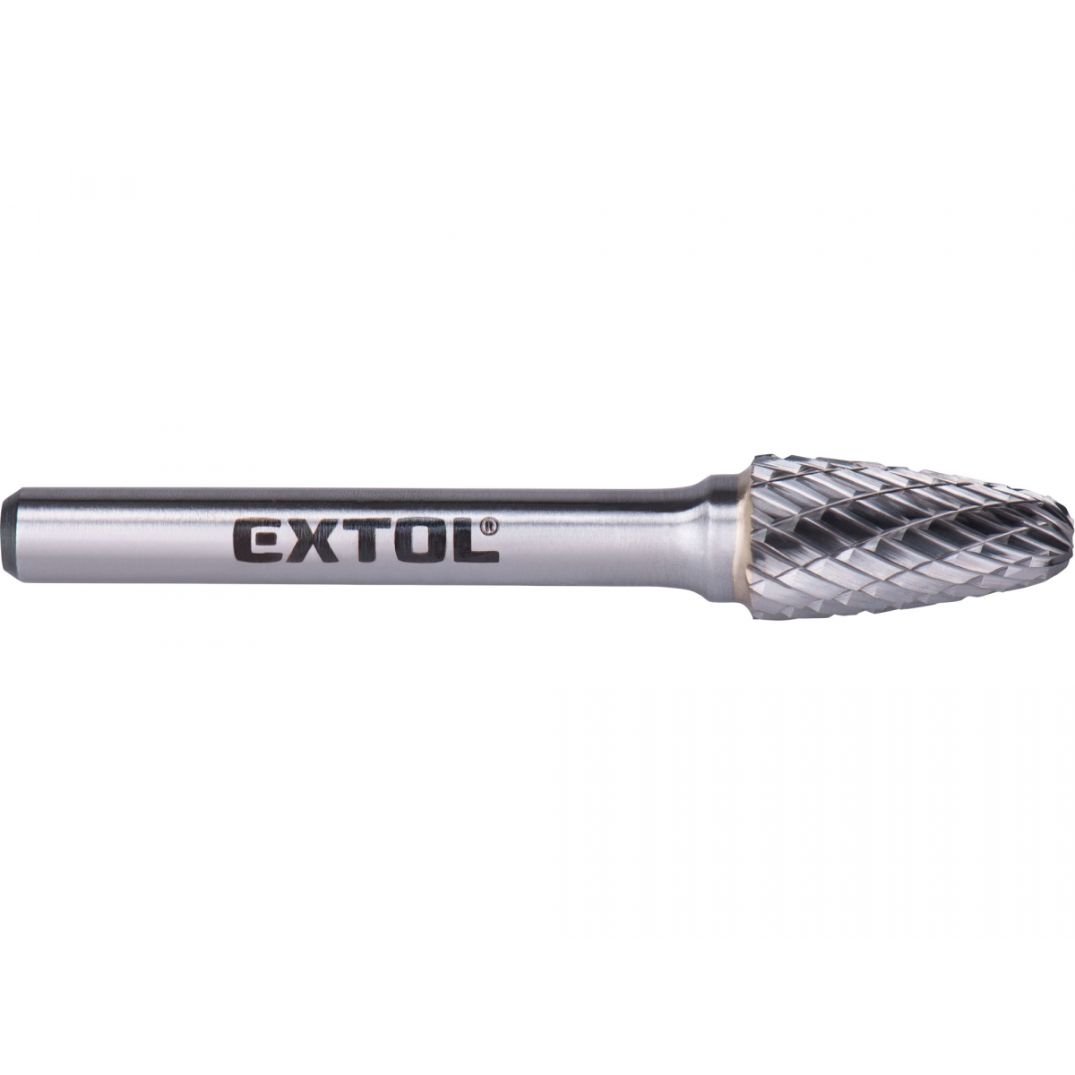 Fréza karbidová, okrúhly oblúk, pr.10x20mm/stopka 6mm, sek stredná (double-cut)