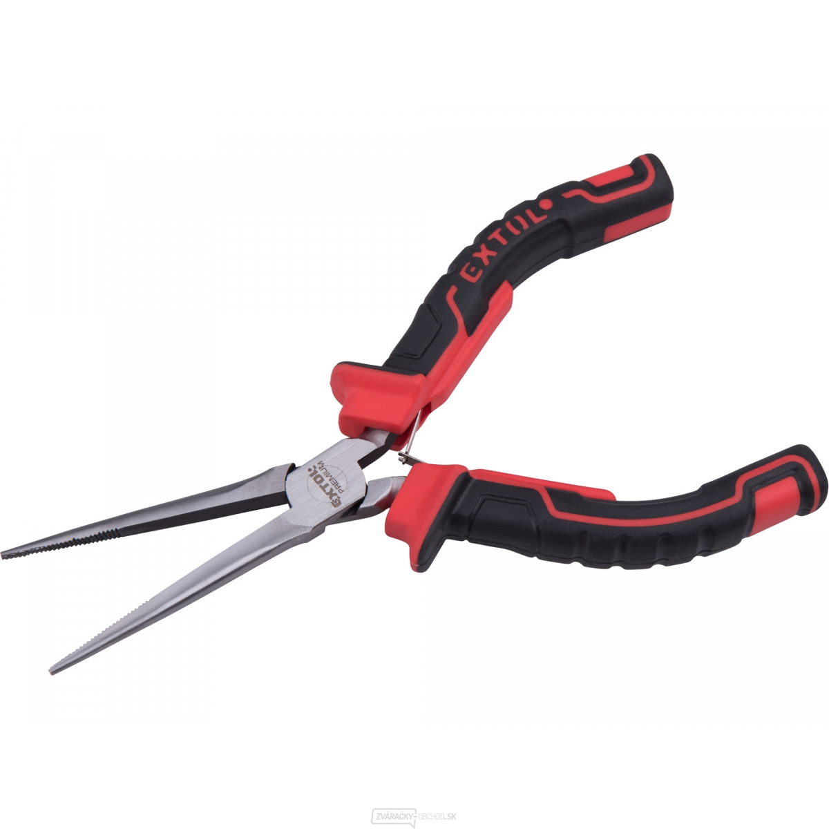 Kliešte polkruhové s dlhými čeľusťami mini, 150mm