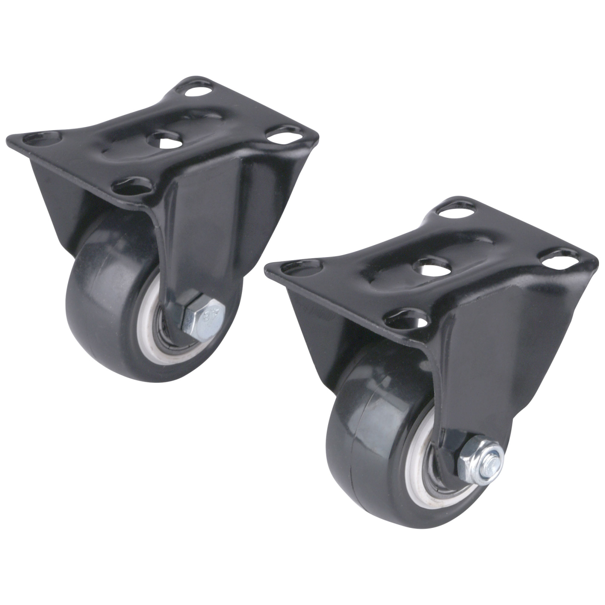 EXTOL PREMIUM Kolieska pevná s PVC obručou, sada 2ks, priemer 40mm 8856012