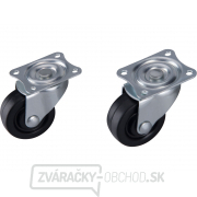 Kolieska otočné z tvrdej gumy, sada 2ks, priemer 40mm Kolieska otočné z tvrdej gumy, sada 2ks, priemer 40mm gallery main image