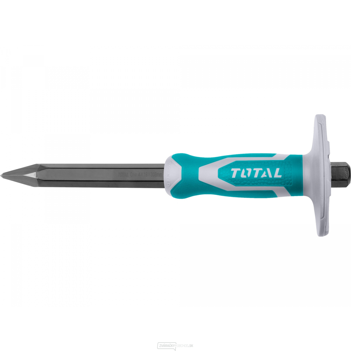 Sekáč špicatý s plastovým chráničom, industrial, šírka ostria 4mm, dĺžka 305mm