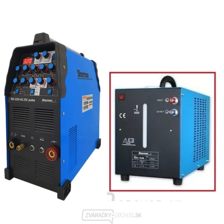Sherman Zvárací Invertor TIG 320 AC/DC Pulse + CHLADENIE WRC 300B