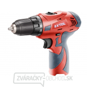 Aku vŕtací skrutkovač EXTOL Premium 12V Li-ion, bez batérie a nabíjačky Aku vŕtací skrutkovač EXTOL Premium 12V Li-ion, bez batérie a nabíjačky gallery main image