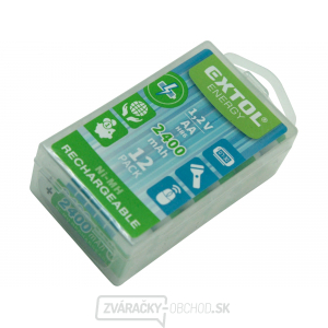 Batérie nabíjacie, 12ks, AA (HR6), 1,2V, 2400mAh, NiMh Batérie nabíjacie, 12ks, AA (HR6), 1,2V, 2400mAh, NiMh gallery main image