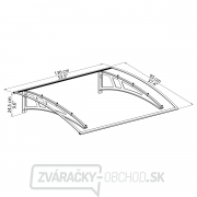 Palram Calisto 1350 vchodová strieška Náhľad