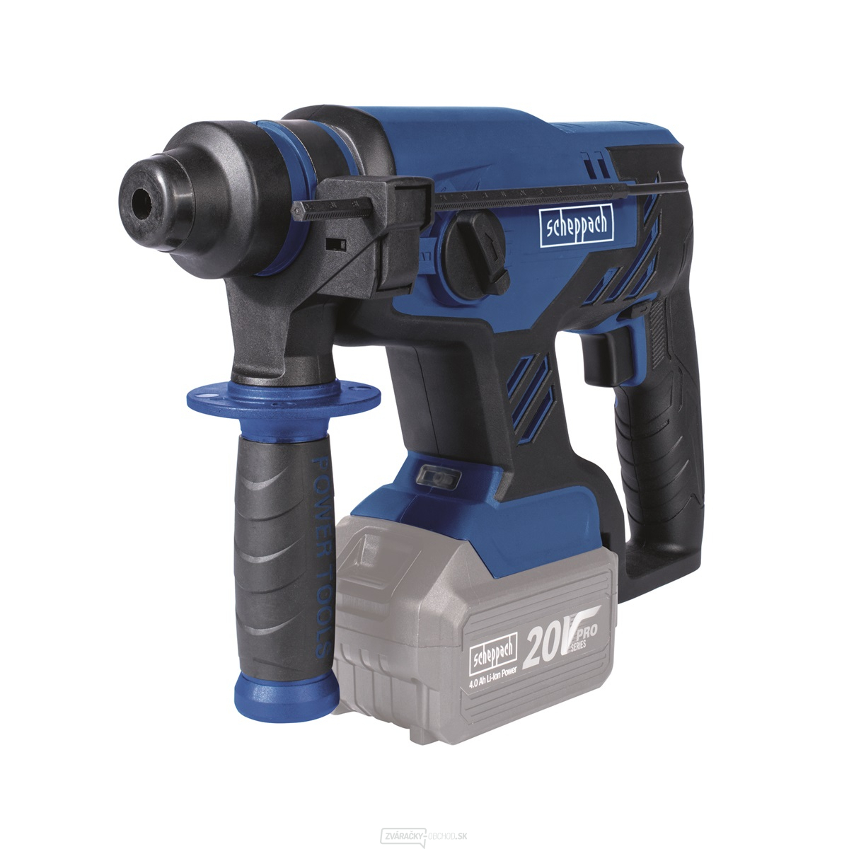 Scheppach BCRH170 20 proso aku vŕtacie/sekacie bezuhlíkové kladivo SDS Plus 20 V