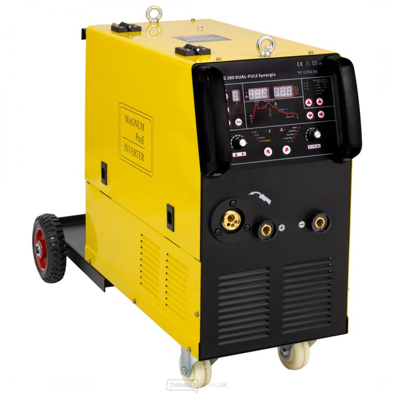 MIG 280 DUAL PULS Invertorový zvárací poloautomat MIG/MAG 400V s dvojitým pulzom