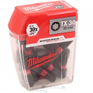 Milwaukee skrutkovacie bity SHW TX30 25mm - 25ks Milwaukee skrutkovacie bity SHW TX30 25mm - 25ks