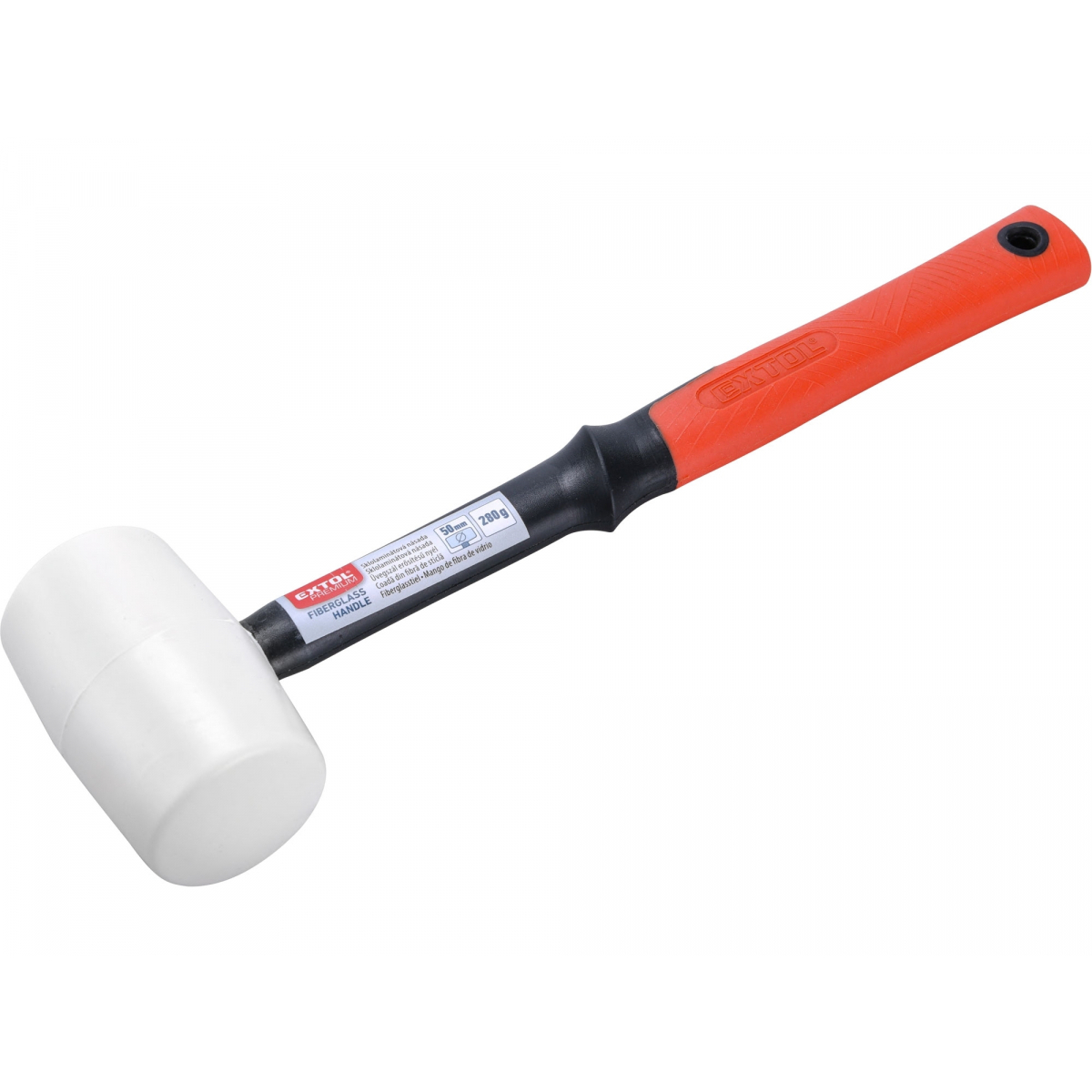 Palička gumová biela, priemer 50mm