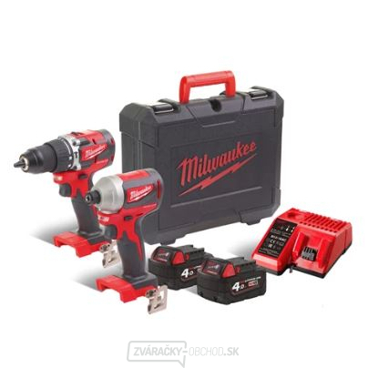 Milwaukee Bezuhlíkový set aku náradia M18 CBLPP2A-402C