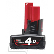 Milwaukee M12 B4 4,0Ah Akumulátor gallery main image