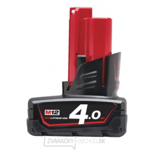 Milwaukee M12 B4 4,0Ah Akumulátor gallery main image