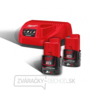 Milwaukee M12 NRG-302 Sada batérií a nabíjačky gallery main image