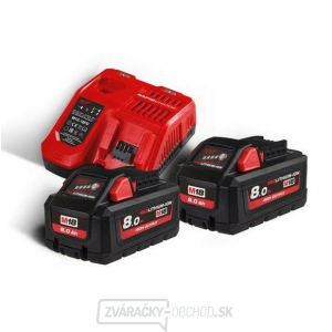 Milwaukee M18 HNRG-802 Sada batérií a nabíjačky