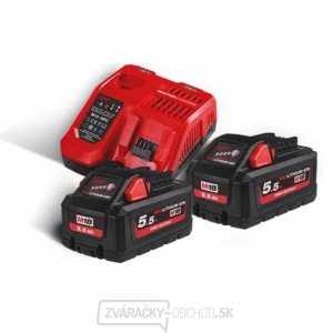 Milwaukee M18 HNRG-552 Sada batérií a nabíjačky