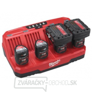 Milwaukee M12 C4 nabíjačka sa 4 porty Náhľad