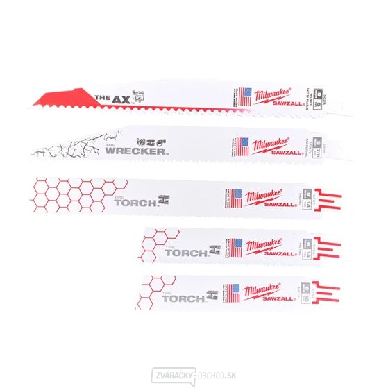 Milwaukee Sawzall Sada pílových plátkov - 5ks