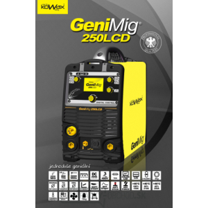 Zváračka pre MIG/MMA GeniMIg 250 LCD 4,3 + zváracie káble gallery main image